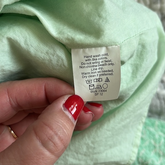 J.Crew Women's Lorelei Aqua Green Deco Dot Strapless Dress Size 4 - Picture 8 of 8